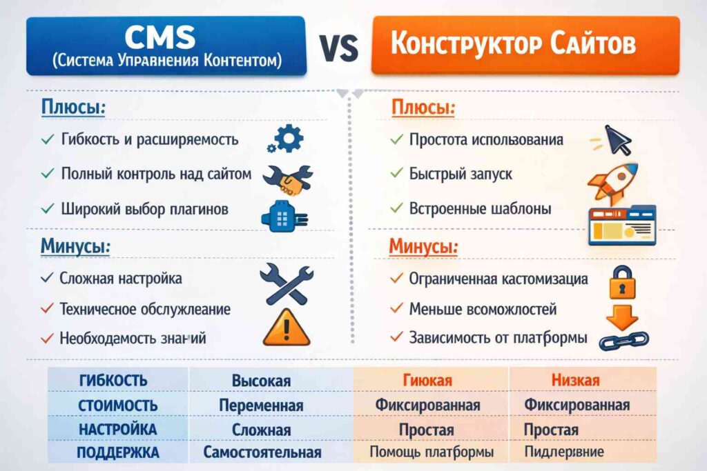 CMS Wordpress,Drupal, OpenCart,Конструкторы сайтов