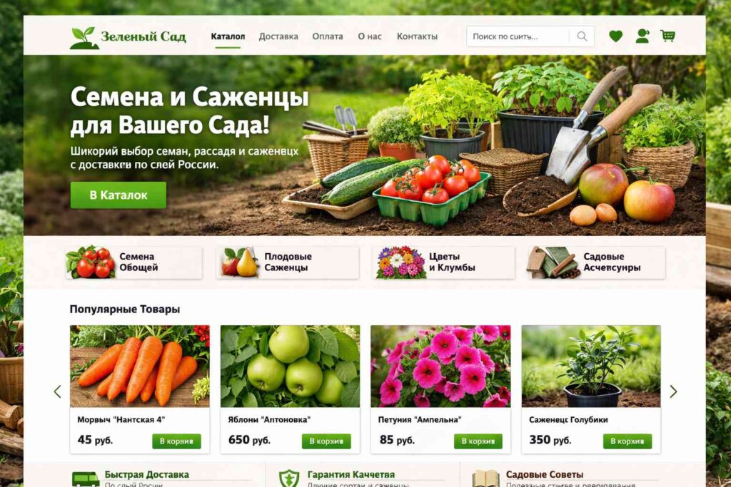 Твой интернет-магазин "Твой сад" Семена и саженцы